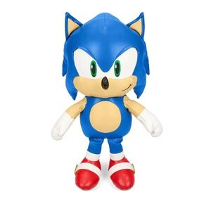 Kidrobot sonic the hedgehog premium pleather sonic 16 inch plush